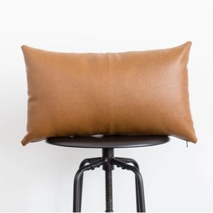 Woven Nook MILO - LUMBAR Pillow Cover (Faux Leather)